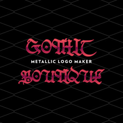 Clothing Store Logo Creator Featuring a Gothic-Style Typography