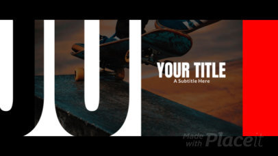 Slideshow Video Maker with Cool Motion Graphics and Bold Typography