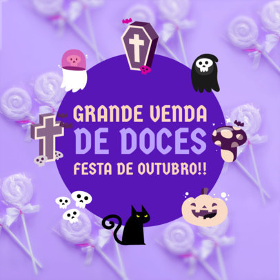 Instagram Post Generator to Announce a Halloween Special Sale