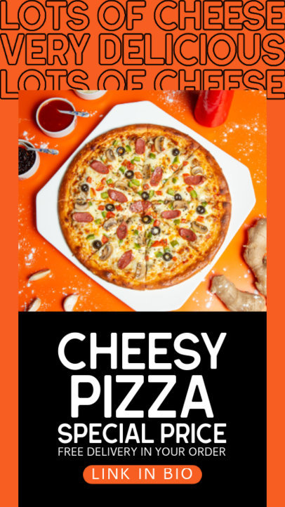 Facebook Story Template for a Pizza Promo