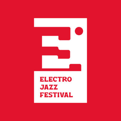 Jazz Festival Logo Maker Featuring an Abstract Graphic