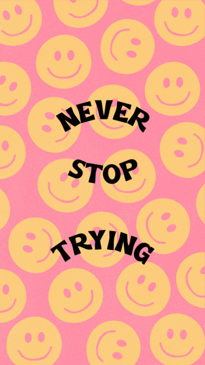 Facebook Story Template with a Motivational Quote and a Happy Theme