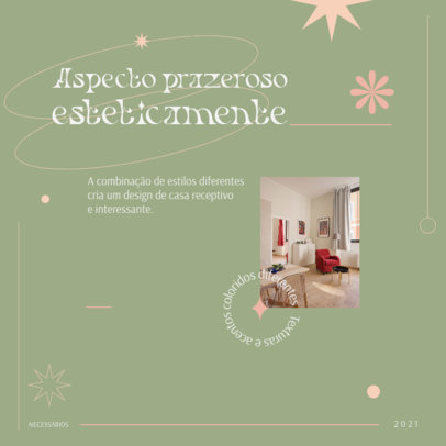 Interior Design-Themed Instagram Post Creator with a Minimalistic Aesthetic
