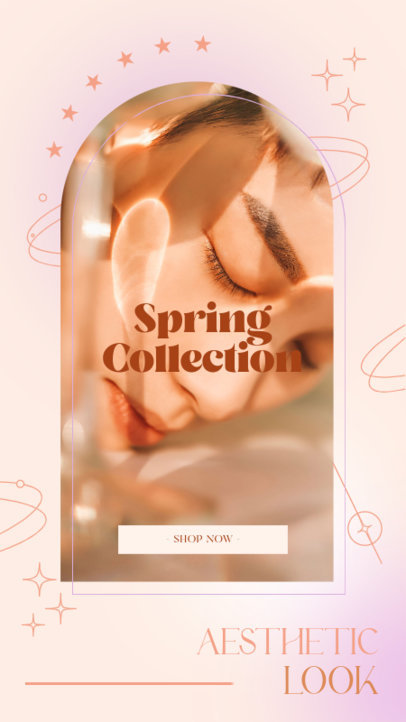 Instagram Story Design Template for a Beauty Brand With a Minimalist Aesthetic