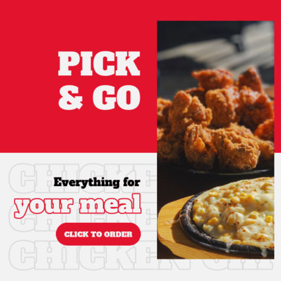 Instagram Post Generator for a Fried Chicken Restaurant 
