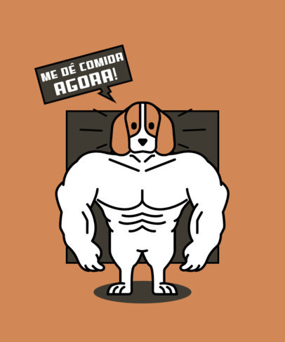 Fun T-Shirt Design Creator with a Graphic Inspired by a Dog Meme