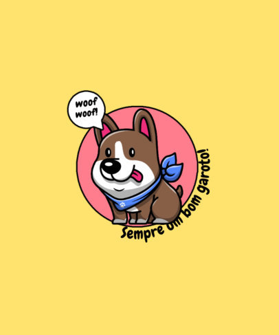 Sweet T-Shirt Design Template for a Brazilian Dog Owner