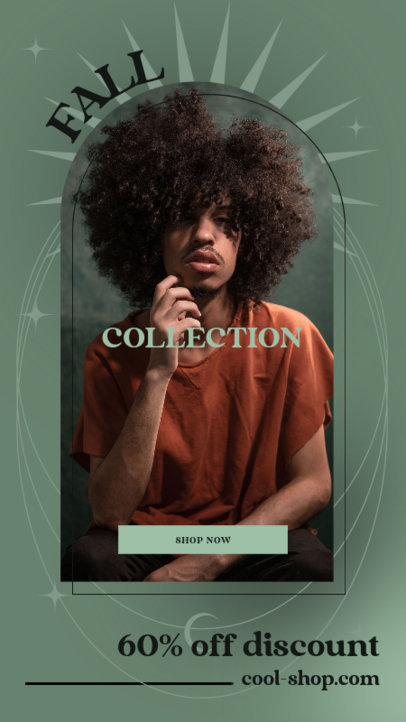 Instagram Story Design Maker for Clothing Brands Featuring Special Discounts 4094e