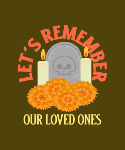Illustrated T-Shirt Design Generator for a Day of the Dead Celebration