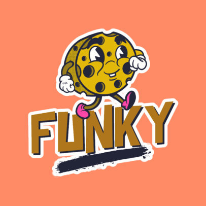 Logo Creator for an Apparel Brand with a Vintage Cartoon