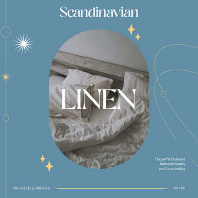 Instagram Post Template for a Carrousel Promoting Home Decor Items