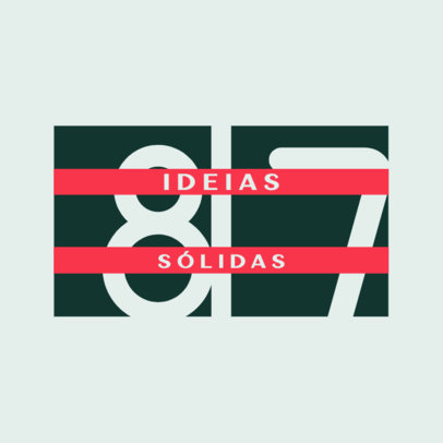 Marketing Company Logo Maker with Negative Space Typography