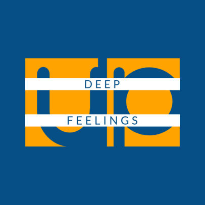 Logo Creator Featuring Graphics of Letters with Negative Space 4675h