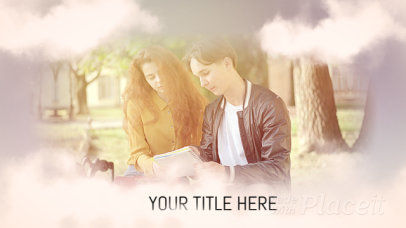 Slideshow Video Maker With a Summer Theme Featuring Cloud Transitions