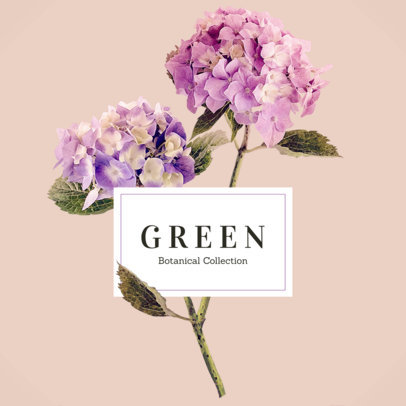Florist Logo Maker with Minimalistic Graphics and Botanical Backgrounds
