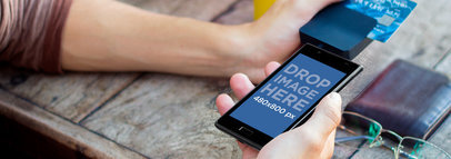 Wide Mockup of an Lg Optimus L7