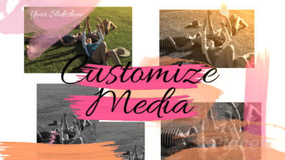 Artsy Slideshow Video Maker with Animated Paint Strokes 3330-el1