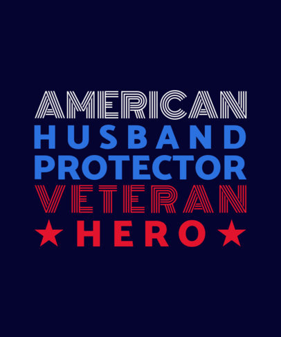Quote T-Shirt Design Maker With a Veterans Day Message