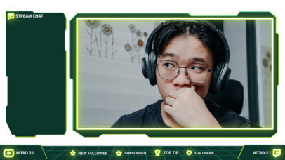 Twitch Overlay Generator Featuring a Neon Webcam Frame