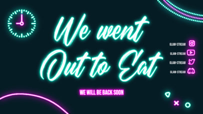 Twitch Offline Banner Generator with Glam Glowing Colors