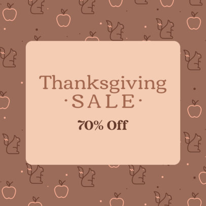 Thanksgiving Day-Inspired Ad Banner Design Creator for a Special Sale