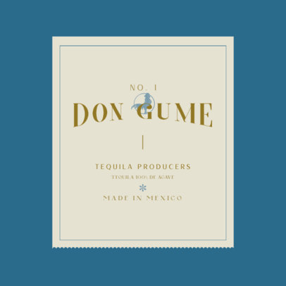 Liquor Brand Logo Template for a Tequila