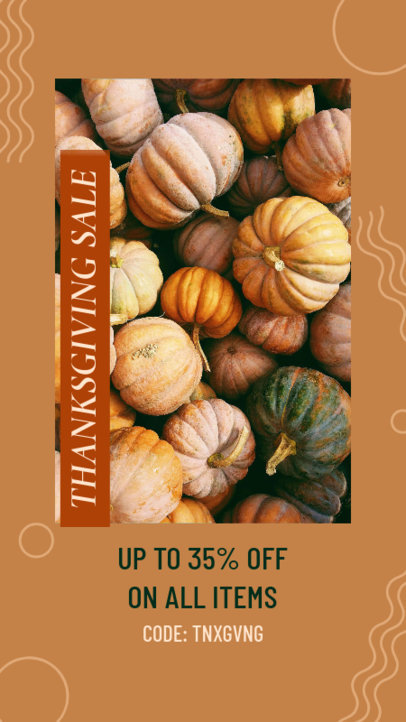 Instagram Story Design Maker to Announce a Thanksgiving Special Sale 