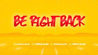 Twitch Starting Soon Screen Template for a Just Chatting Stream About Sports