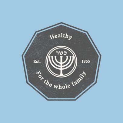 Badge Style Logo Generator for Kosher Products