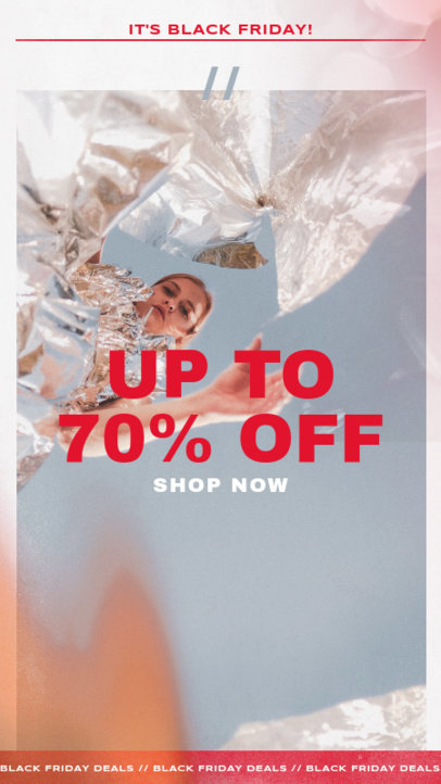 Instagram Story Design Maker for a Black Friday Discount