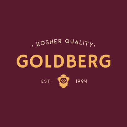 Kosher Store Logo Generator with a Minimalist Graphic