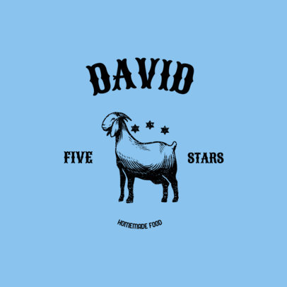 Butcher Logo Generator Featuring a Kosher Statement