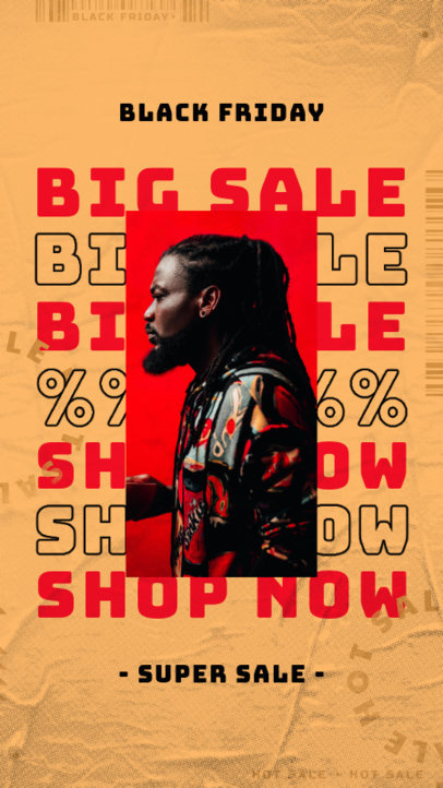 Instagram Story Creator for a Black Friday Super Sale