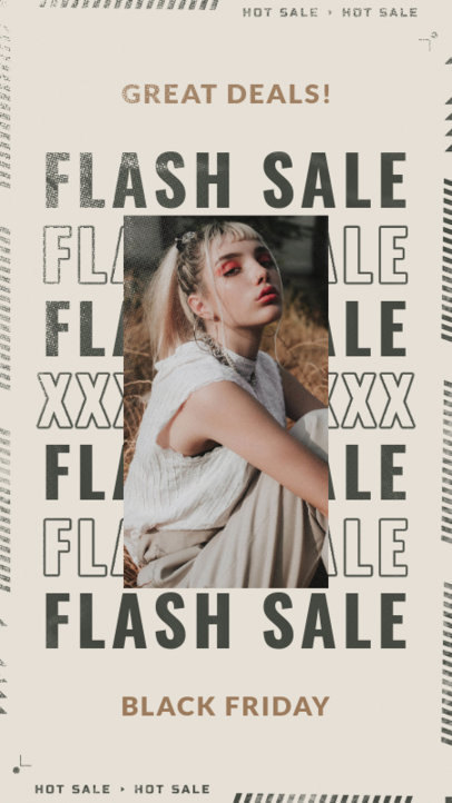 Instagram Story Template for a Black Friday Flash Sale 4137c