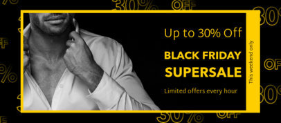 Facebook Cover Generator for a Black Friday Super Sale 4133e