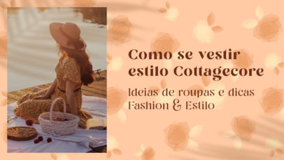 Girly YouTube Thumbnail Creator for Tips on Wearing Cottagecore Aesthetic Clothing 4098f