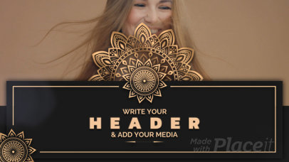 Slideshow Video Template Featuring Mandala Graphics 3338-el1