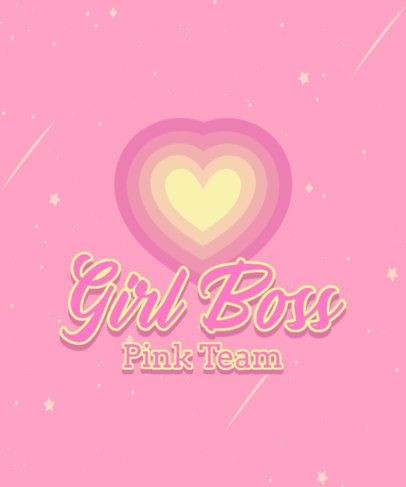 T-Shirt Design Maker Featuring a 90s Girly Aesthetic 