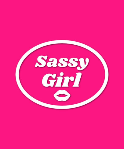 Girly T-Shirt Design Maker With Bold Fonts and Minimal Frames 4710