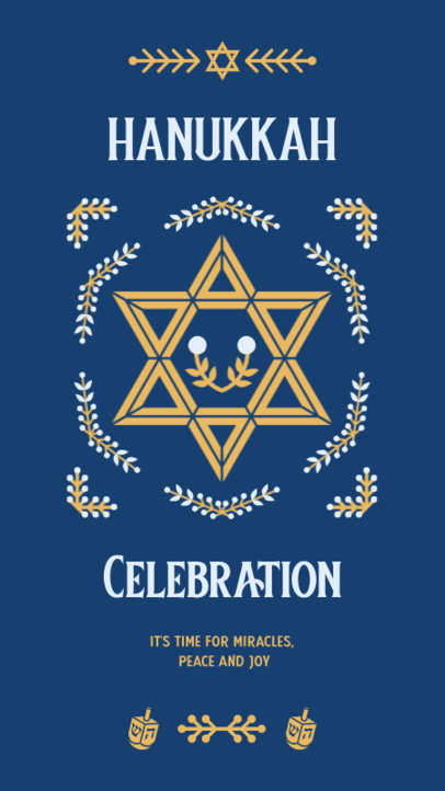 Instagram Story Maker for a Hanukkah Celebration 4141a