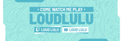 Twitter Header Creator with a Patterned Background for a Gamer