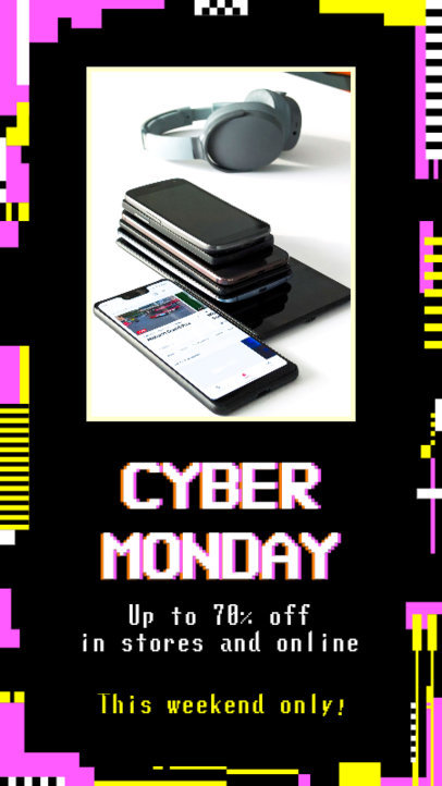 Facebook Story Maker for a Cyber Monday Special Offer