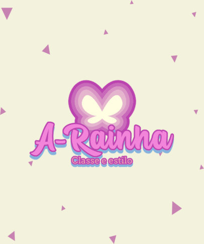 Barbie-Inspired T-Shirt Design Template Featuring a Butterfly Graphic