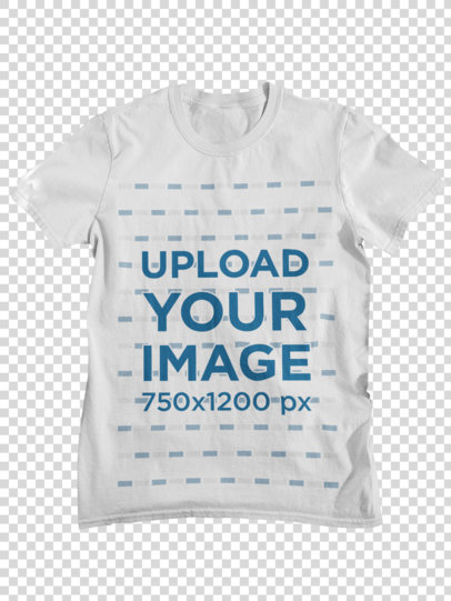 Transparent T-Shirt Mockup Featuring Dried Leaves 