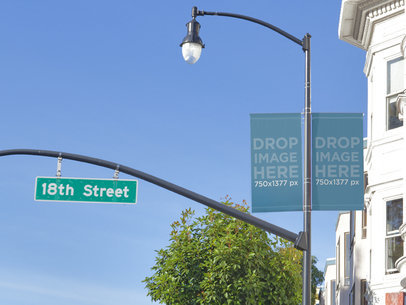 Lamp Post Poster Mockup