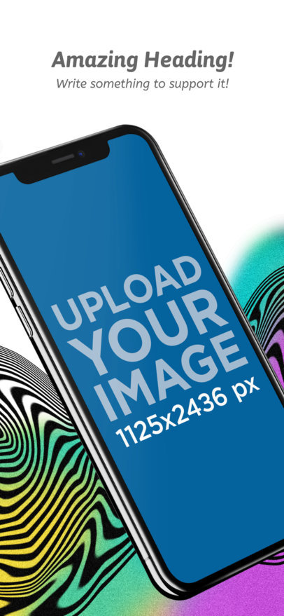 Screenshot Mockup of an Angled iPhone 11 Pro