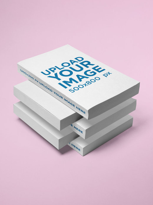 Mockup of Five Books on Top of One Another