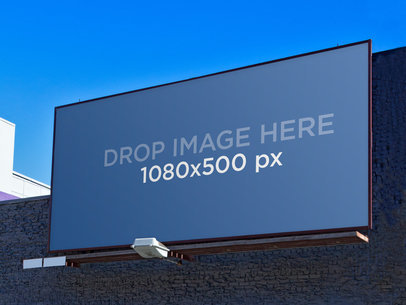 Billboard Template on a wall