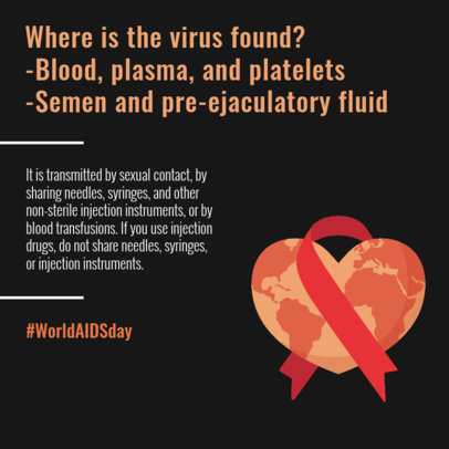 Instagram Post Design Maker for a Carousel With a World AIDS Day Theme