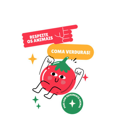 T-Shirt Design Generator Featuring Vegan-Themed Graphics and Quotes